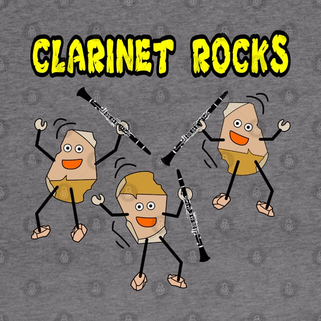 Clarinet Rocks by Barthol Graphics